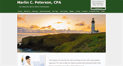 Desktop Screenshot of marlinpetersoncpa.com